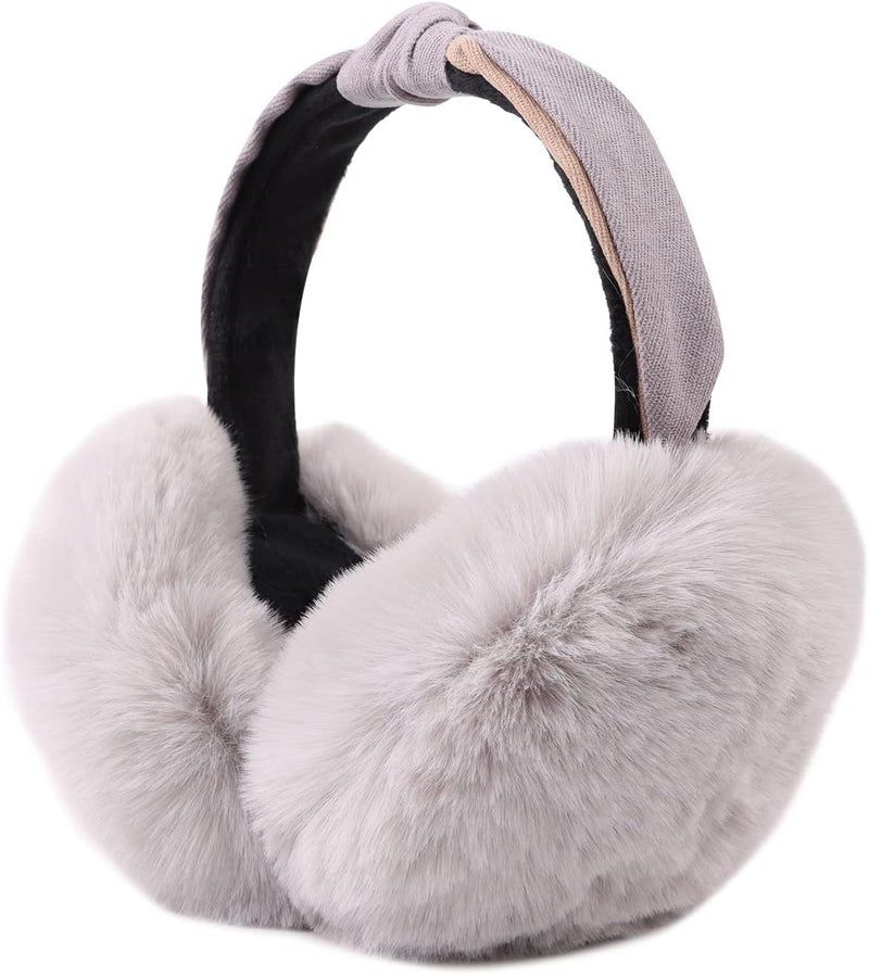 Peecabe Winter Women Earmuffs Faux Fur Girls Ear muffs Warm Unisex Kids Ear Covers Foldable Outdoor Boy Ear Warmers for Women - Image 1